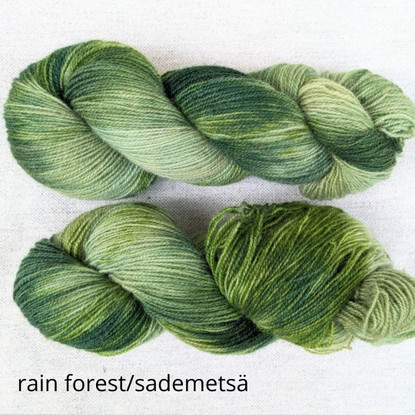 Sampo wool sock yarn, hand dyed