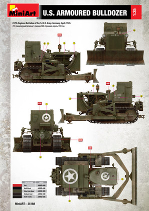 MiniArt 1/35 U.S. Armoured Bulldozer