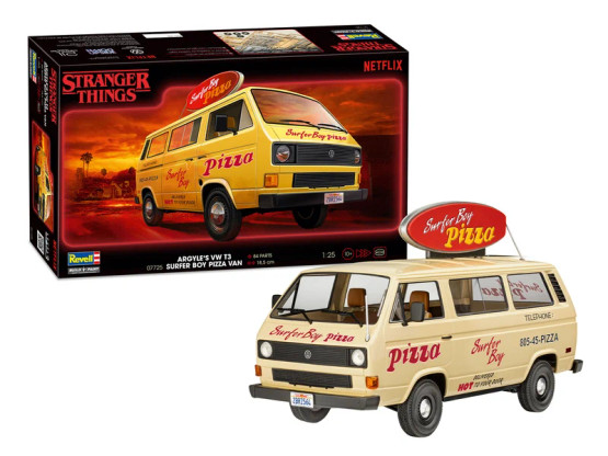 Revell 1/25 Stranger Things Argyle's VW T3 Surfer Boy Pizza Van