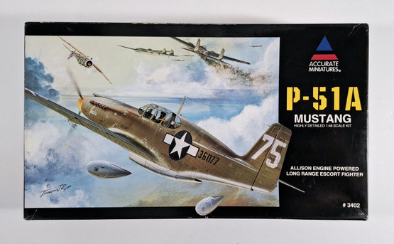 KÄYTETTY Accurate Miniatures 1/48 P-51A Mustang