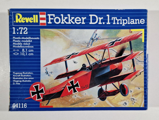 KÄYTETTY Revell 1/72 Fokker Dr.I Triplane