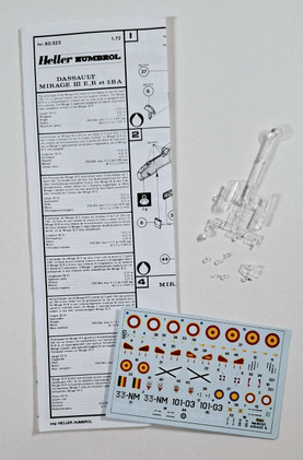 KÄYTETTY Heller 1/72 Mirage III E/R/5/ BA