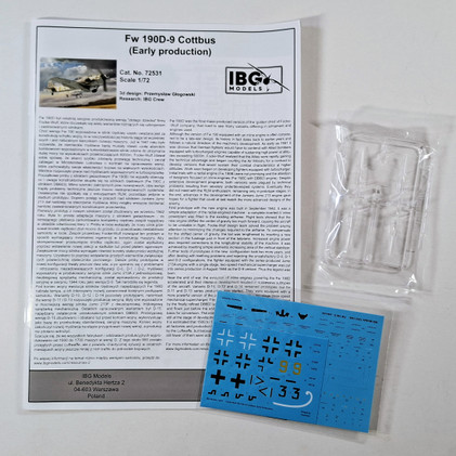 KÄYTETTY IBG Models 1/72 Focke-Wulf FW 190D-9 Cottbus (Early Production)