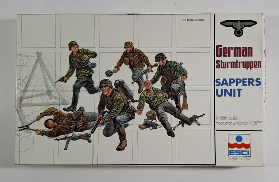 KÄYTETTY Esci 1/35 German Sturmtruppen Sappers Unit