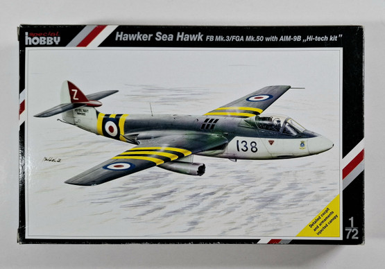 KÄYTETTY Special Hobby 1/72 Hawker Sea Hawk FB Mk.3/FGA Mk.50 with AIM-9B 
