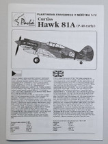 KÄYTETTY Pavla Models 1/72 Curtiss Hawk 81A (Early P-40)