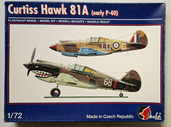 KÄYTETTY Pavla Models 1/72 Curtiss Hawk 81A (Early P-40)