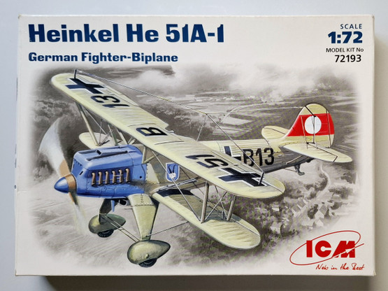 KÄYTETTY ICM 1/72 Heinkel He 51A-1