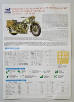 KÄYTETTY Bronco Models 1/35 Triumph 3HW Motorcycle w/British MP Set