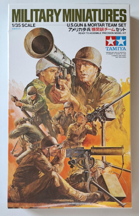 KÄYTETTY Tamiya 1/35 U.S. Gun & Mortar Team Set