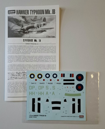 KÄYTETTY Academy 1/72 Hawker Typhoon Mk.Ib