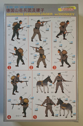 KÄYTETTY Dragon 1/35 German Gebirgsjäger w/Donkey