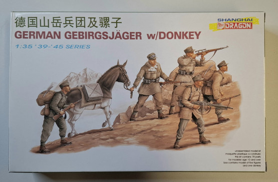 KÄYTETTY Dragon 1/35 German Gebirgsjäger w/Donkey