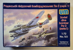 KÄYTETTY Unimodels 1/72 Soviet Dive Bomber Pe-2 (Serie 1)