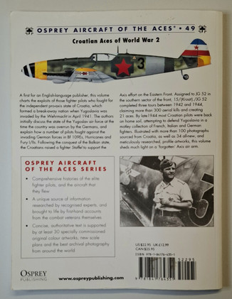 KÄYTETTY Osprey Croatian Aces of World War 2 -kirja