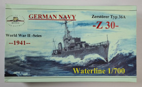 KÄYTETTY HP Models 1/700 German Navy Zerstörer Typ 36A -Z30-