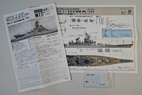 KÄYTETTY Pit-Road 1/700 USS Iowa Class Battleship BB-61 Iowa 1984