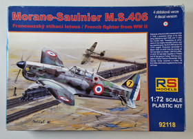 KÄYTETTY RS Models 1/72 Morane-Saulnier M.S.406 France 1940