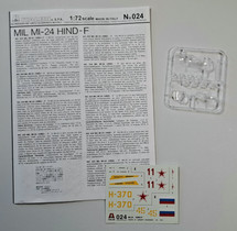 KÄYTETTY Italeri 1/72 Mil-24 Hind F Heavy Helicopter Gunship