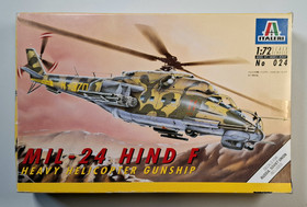 KÄYTETTY Italeri 1/72 Mil-24 Hind F Heavy Helicopter Gunship
