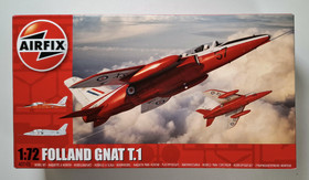 KÄYTETTY Airfix 1/72 Folland Gnat T.1 + lisäosia