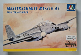 KÄYTETTY Italeri 1/72 Messerschmitt Me-210 A1 Fighter/Bomber + lisäosia