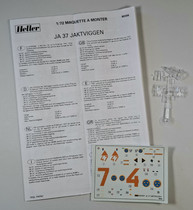 KÄYTETTY Heller 1/72 JA 37 Jaktviggen