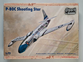 KÄYTETTY Sword 1/72 P-80C Shooting Star + lisäosia
