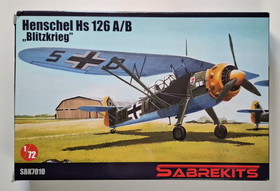 KÄYTETTY SabreKits 1/72 Henschel Hs 126 A/B 
