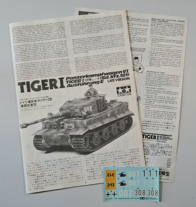 KÄYTETTY Tamiya 1/35 Panzerkampfwagen VI Tiger I Ausführung E (Sd.kfz.181) Late Version