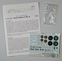KÄYTETTY MPM 1/72 Gloster Meteor F. Mk.III 