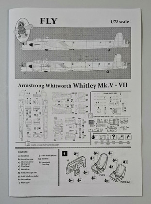 KÄYTETTY Fly 1/72 Armstrong Whitworth Whitley Mk.V