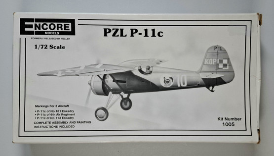 KÄYTETTY Encore Models 1/72 PZL P-11c