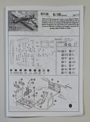 KÄYTETTY RS Models 1/72 Ki-100-I (High-Back Type)