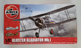 KÄYTETTY Airfix 1/72 Gloster Gladiator Mk.I + lisäosia