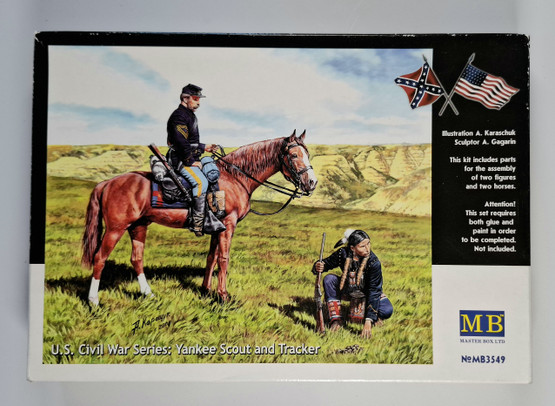 KÄYTETTY Master Box 1/35 U.S. Civil War Yankee Scout and Tracker