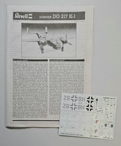 KÄYTETTY Revell 1/72 Dornier Do 217K-1 + lisäosia