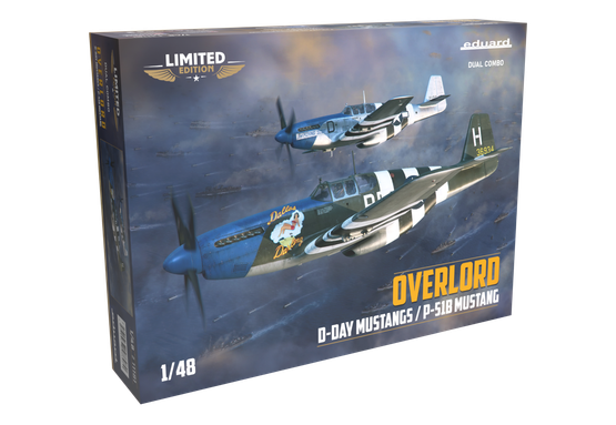 Eduard 1/48 Overlord D-Day Mustangs / P-51B Mustang (Limited Edition DUAL COMBO)