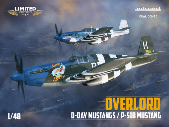 Eduard 1/48 Overlord D-Day Mustangs / P-51B Mustang (Limited Edition DUAL COMBO)