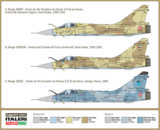 Italeri 1/72 Mirage 2000C