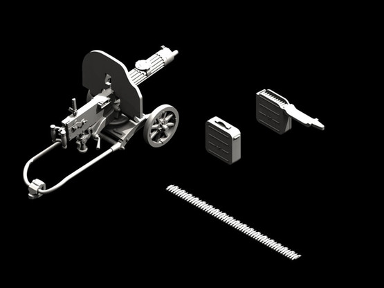 ICM 1/35 Soviet Maxim Machine Gun (1941)