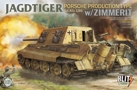 Takom 1/35 Jagdtiger Sd.Kfz.186 Porsche Production Type w/Zimmerit