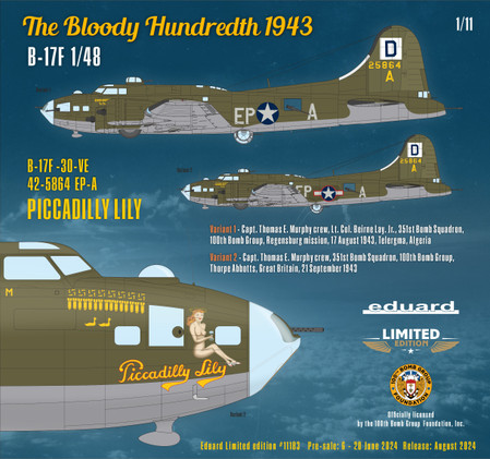 Eduard 1/48 The Bloody Hundredth 1943 (Limited Edition)