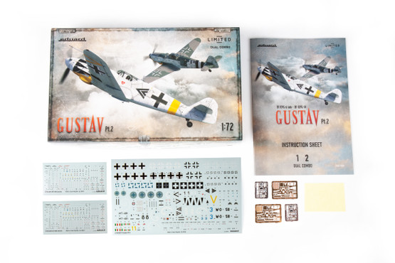 Eduard 1/72 Gustav Pt.2 Bf 109G-6 late & Bf 109G-14 (Limited Edition DUAL COMBO)