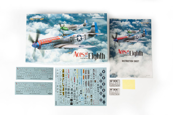 Eduard 1/72 Aces of The Eighth P-51D Mustang (Limited Edition DUAL COMBO)