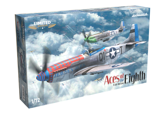Eduard 1/72 Aces of The Eighth P-51D Mustang (Limited Edition DUAL COMBO)