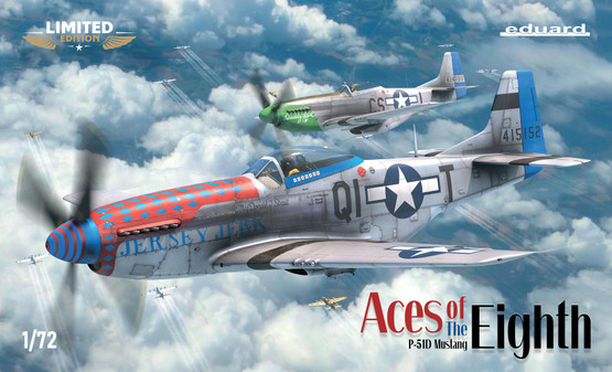 Eduard 1/72 Aces of The Eighth P-51D Mustang (Limited Edition DUAL COMBO)