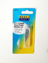 ModelCraft #11 teräväkärkiset terät askarteluveitseen, 5kpl