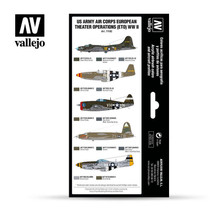 Vallejo Model Air 71.182 US Army Air Corps European theatre operations maalisetti 8x17ml