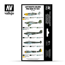 Vallejo Model Air 71.165 Luftwaffe colors pre-war to 1941 maalisetti 8x17ml